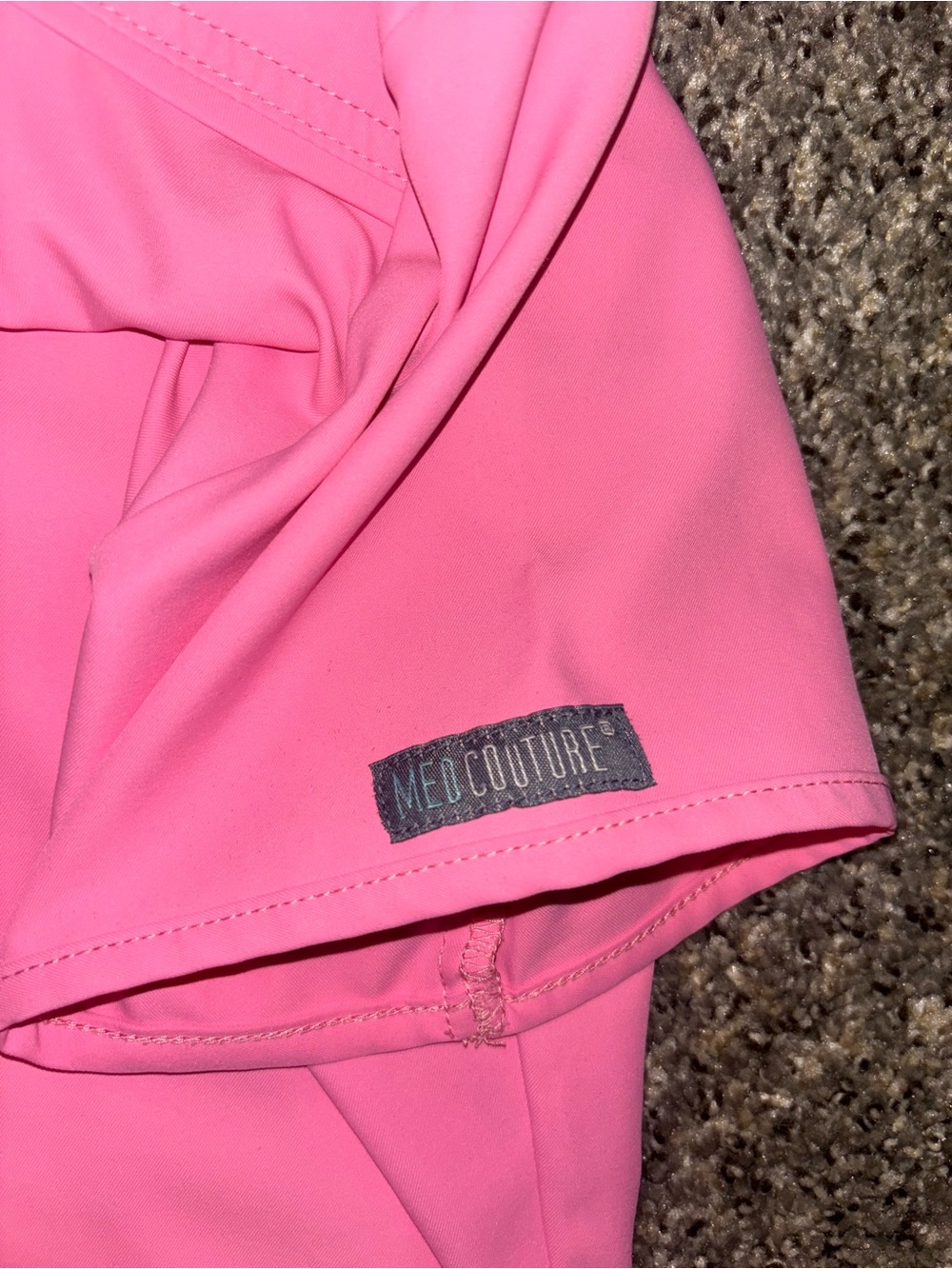 Med Couture Pink Scrub Top and Pants Set - Picture 3 of 5